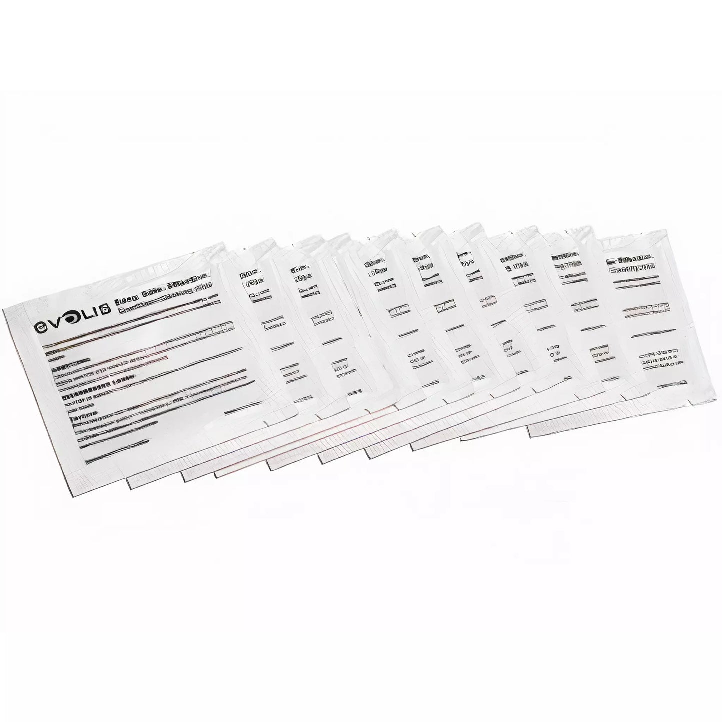 Ten cleaning swabs for Evolis ID card printers