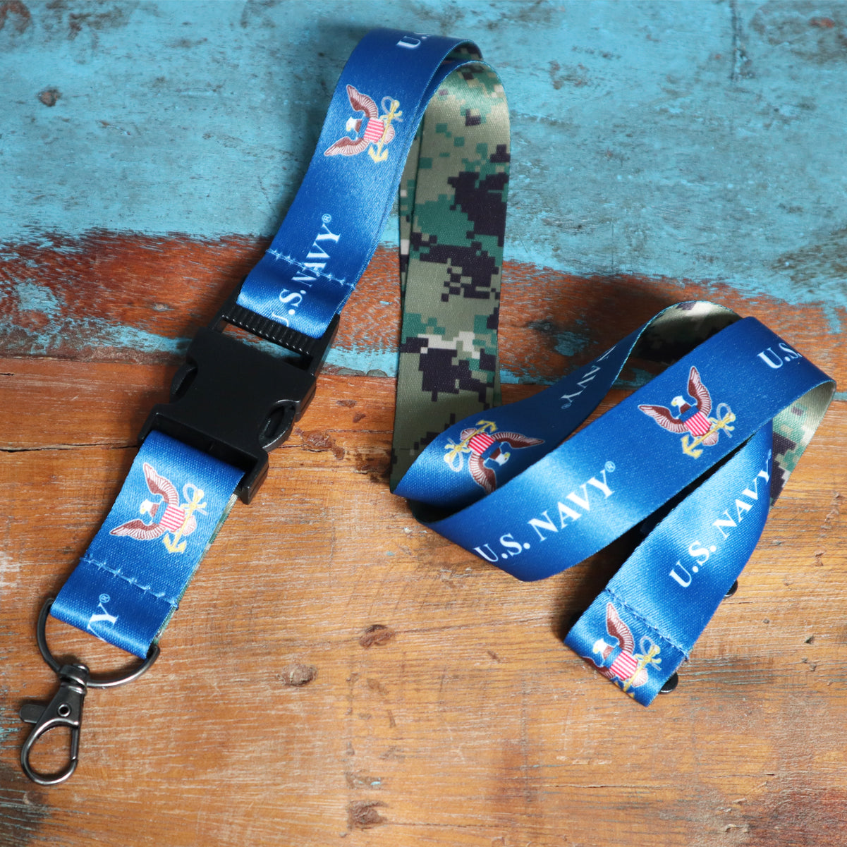 Officially Licensed Military Lanyard Badge Holder for Army, Navy, Airforce, Marines and Vietnam Veteran (SPID-2030)