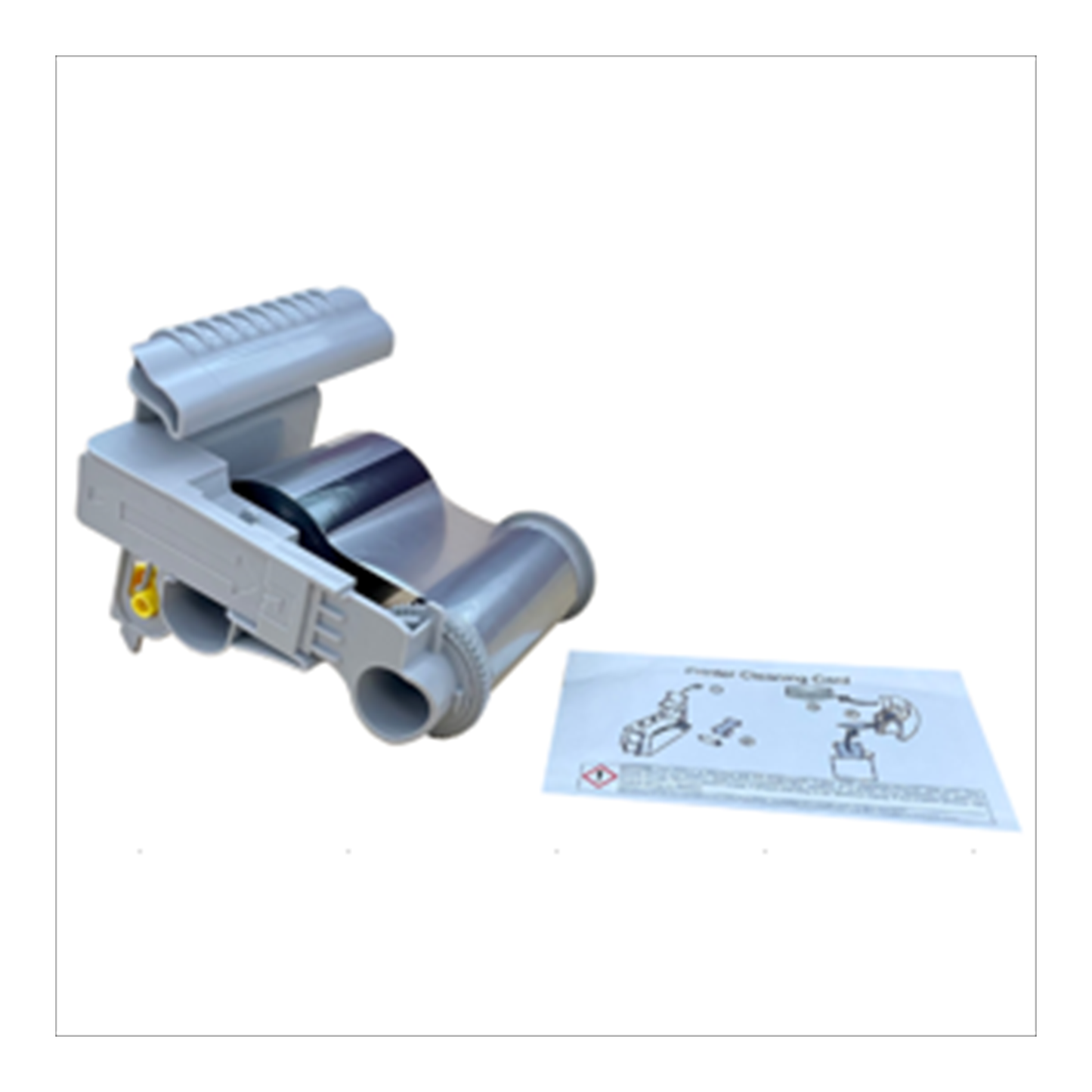 Entrust 525150-012 ST-KT silver prefilled ribbon cassette with cleaning card