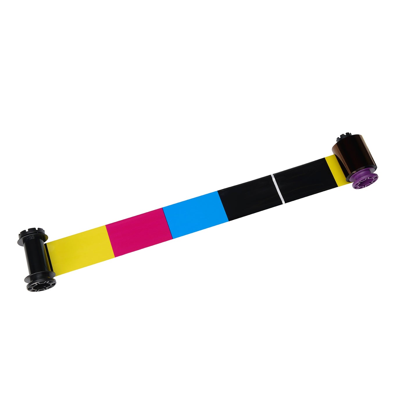 The Evolis RT5F011AAA HighTrust YMCKK color ribbon for Avansia printers delivers 400 prints with vibrant yellow, magenta, cyan, and dual black panels. Compatible with HighTrust technology for outstanding print quality.