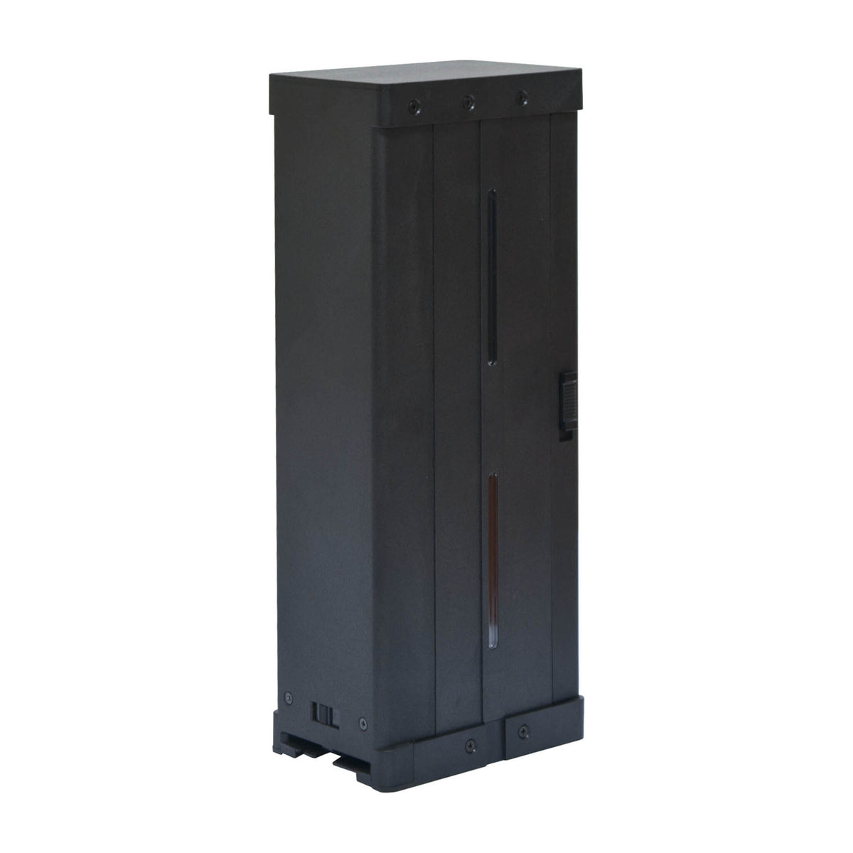 IDP SMART-70 500-card hopper cartridge, a tall black column with a slot window down the side