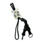 Black EK Breakaway Lanyard with Detachable ID Hook And Key Ring (10230) by EK USA, with clips, loops, a key ring, and a label promoting the "Lanyard Plus II.