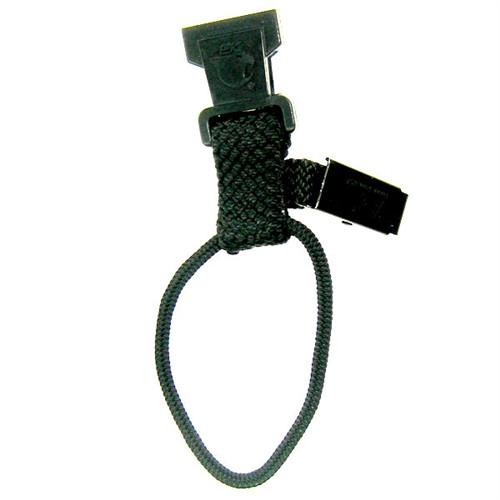 Black EK Lanyard Plus with Soft End And Fused Clip (10761) by EK USA with a detachable plastic clip and sturdy woven strap.