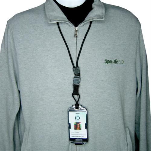 Black EK Guardian ID Badge Holder with Detachable Lanyard (10935) by EK USA 10935-Black