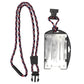 A dual sided badge holder with RFID blocking capabilities, the EK USA RFID Blocking Dual Sided Badge Holder with Heavy Duty Breakaway / Quick Release Lanyard (10943) by EK USA features a detachable breakaway lanyard with a red, white, and blue braided cord and a secure black plastic snap closure.