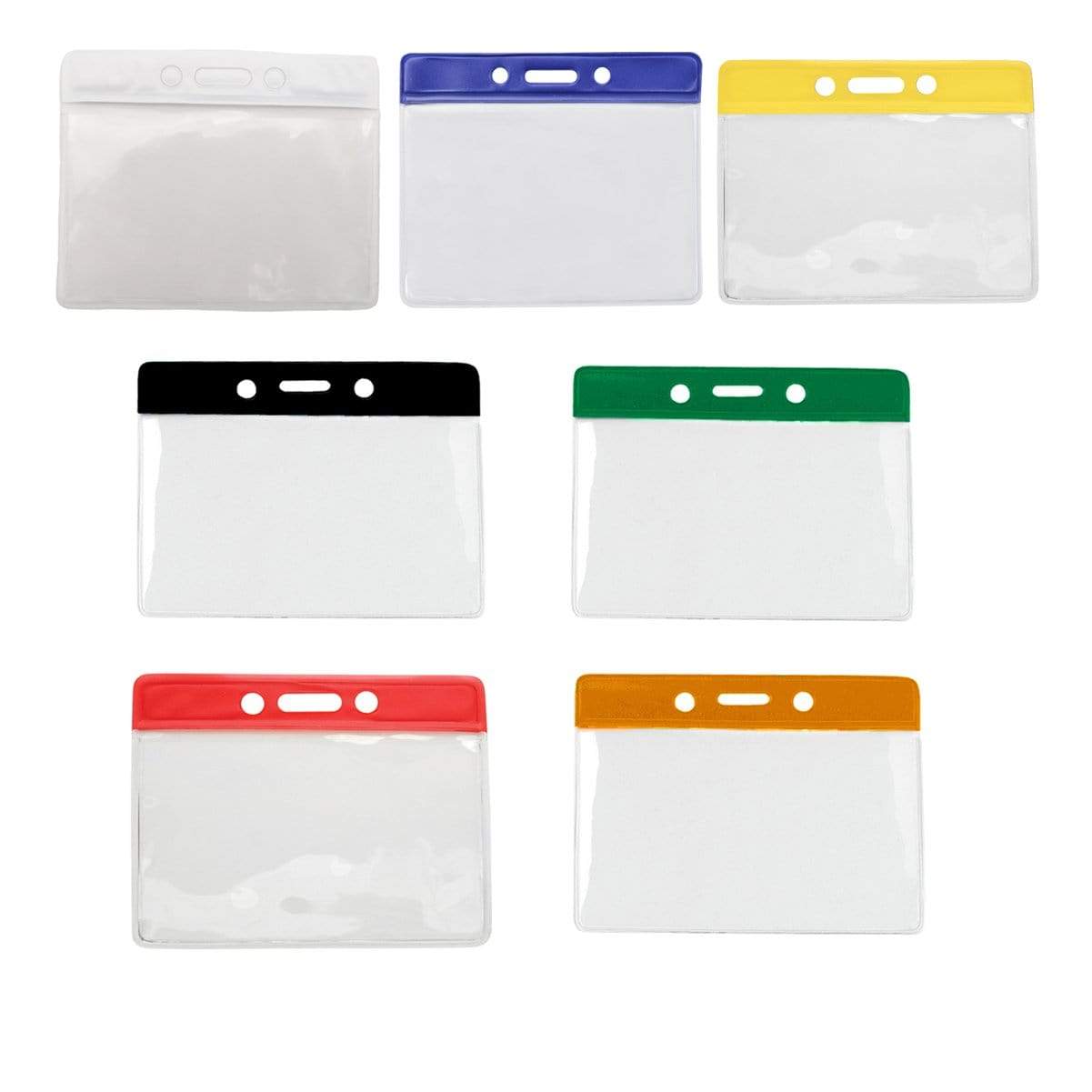 Horizontal Color Coded Vinyl Badge Holder (1820-100X)