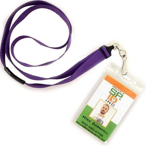 Color Bar Vertical Vinyl ID Badge Holder (1820-105X)