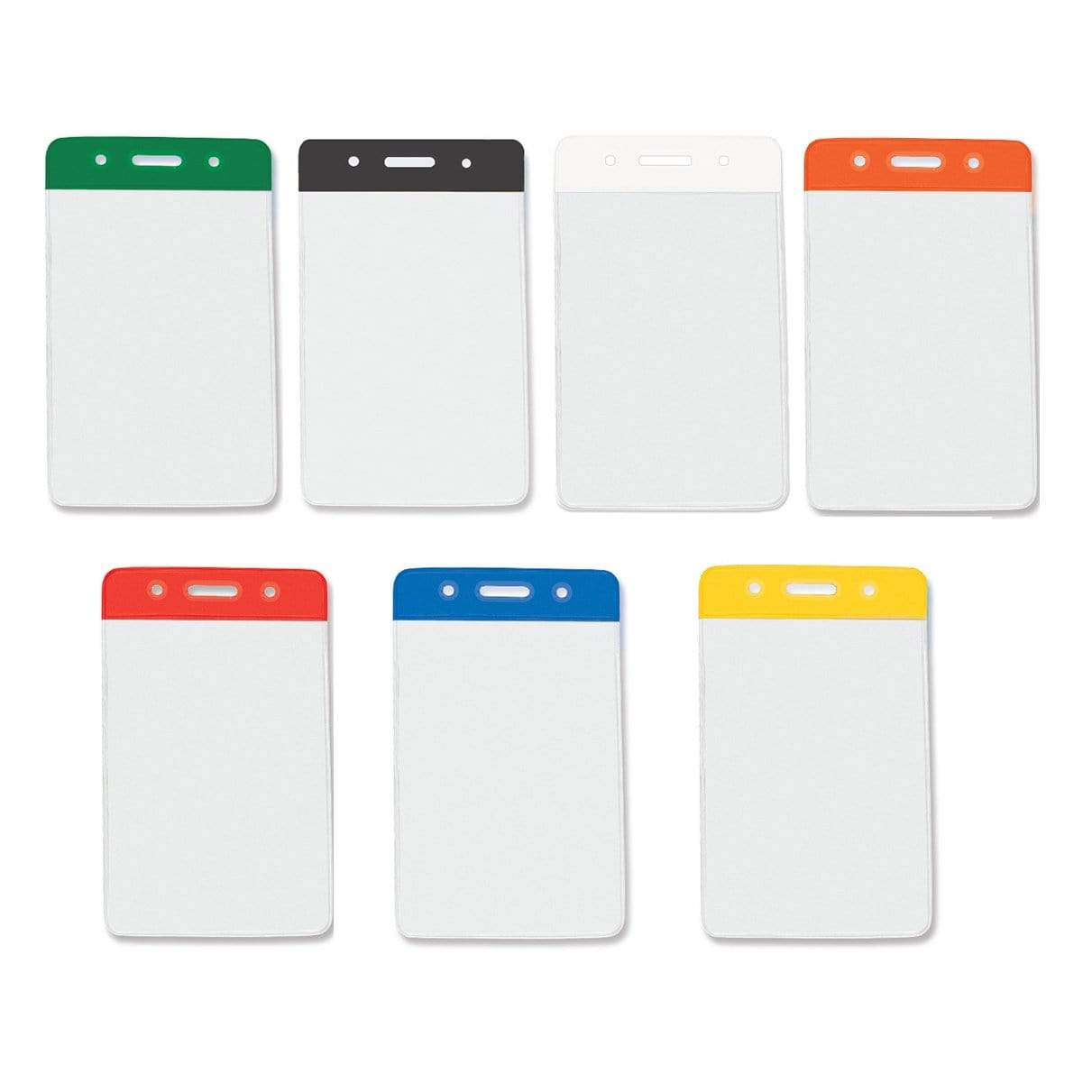 Color Bar Vertical Vinyl ID Badge Holder (1820-105X)