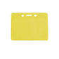 Yellow Horizontal Vinyl Color-Back Badge Holder (P/N 1820-200X) 1820-2009