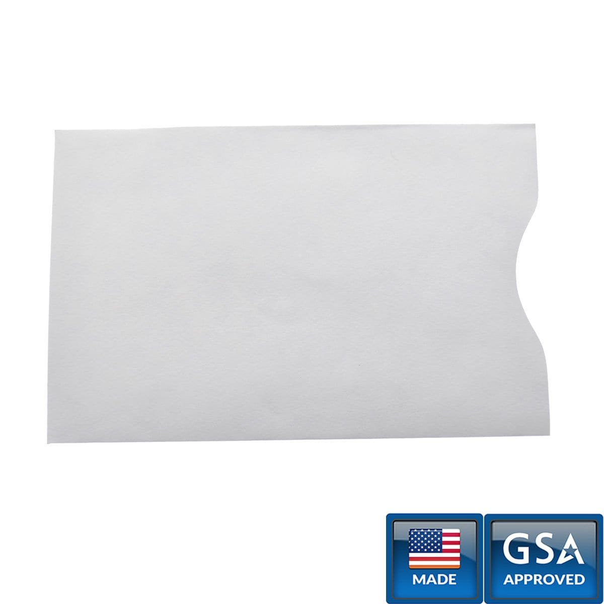 RFID Blocking Paper Card Sleeve 3.38x2.13 Blank (1840-5084) SpecialistID.com RFID Blocking Paper Card Sleeve 3.38x2.13 Blank (1840-5084) SpecialistID.com