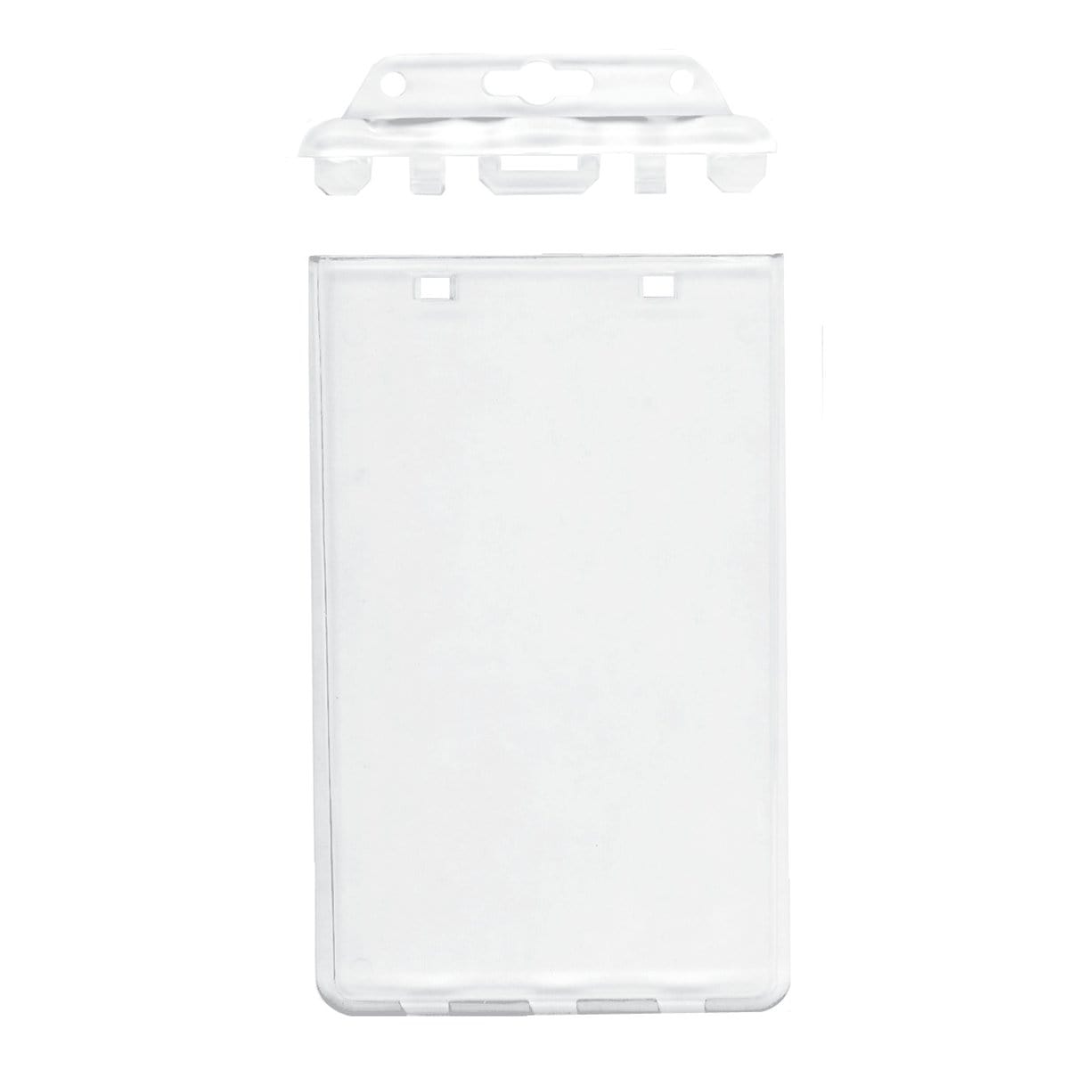 Clear Vertical Permanent Locking Plastic Card Holder (P/N 1840-6045) 1840-6045