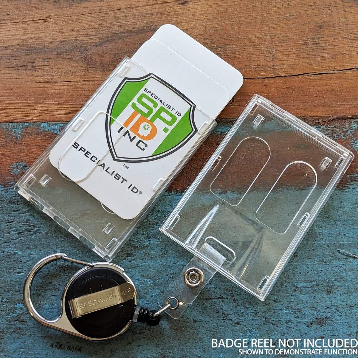 Rigidwear Clear Vertical 2-Card Badge Holder 1840-6560 (Jam P/N 706-NN2) 1840-6560