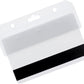 Swiple Card Holder - Rigid Horizontal Half Card Badge Holder - Leaves Mag Stripe Exposed for Easy Swiping (1840-8000)