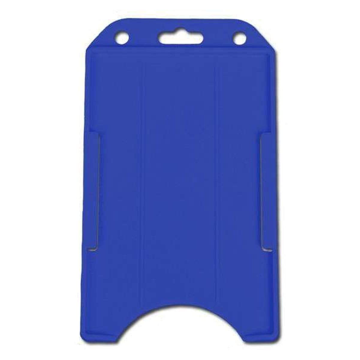 Blue Vertical Open Faced Plastic ID Badge Card Holder (1840-816X) 1840-8162
