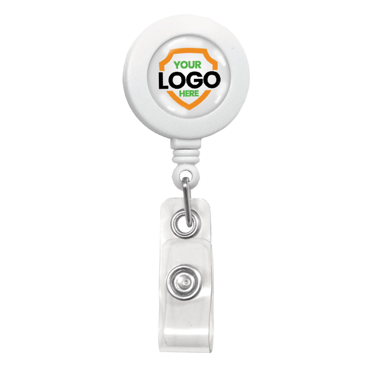 Custom Printed Retractable Badge Reels With Belt Clip - Personalize with Your Brand Logo