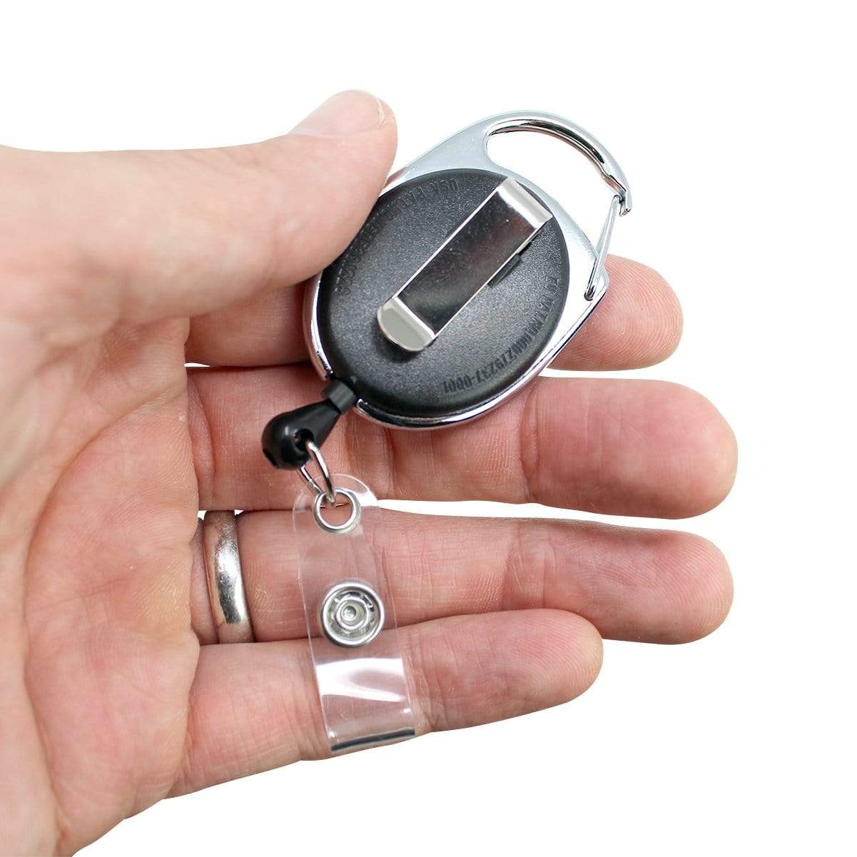 Premium Oval Badge Reel with Carabiner and Belt Clip (2120-71XX)