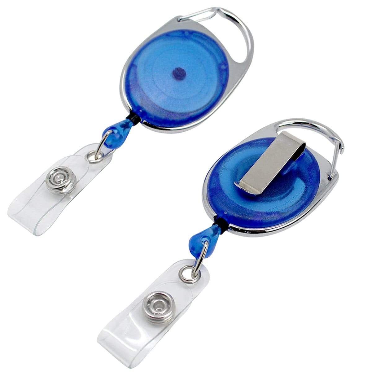 Premium Oval Badge Reel with Carabiner and Belt Clip (2120-71XX)