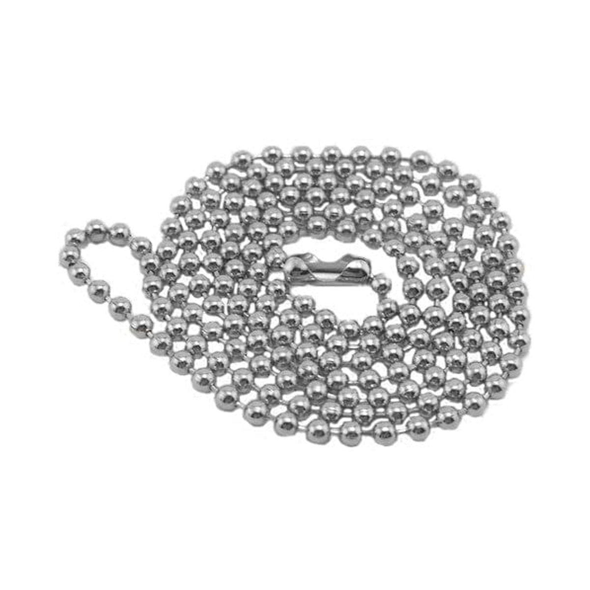 2125-1000 Nickel-Plated Steel 24" Beaded Neck Chain