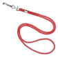 A Silver Metallic Round Non-Breakaway Lanyard With Swivel Hook - Economy Lanyards with Pizazz! 2135-302X is coiled in an S-shape.