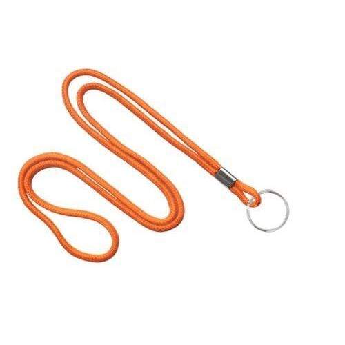Orange Round Lanyard w Steel Key / Split Ring (P/N 2135-310X) 2135-3105