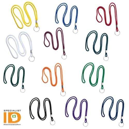 Round Lanyard w Steel Key / Split Ring (P/N 2135-310X)