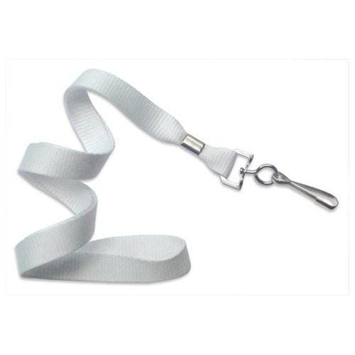 A Microweave Polyester Lanyard With Nickel-Plated Steel Swivel Hook 2136-350X lies coiled, featuring a nickel-plated steel swivel hook. Sold by Specialist ID.