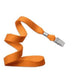 Orange Microweave Polyester Lanyard With Nickel-Plated Steel Bulldog Clip 2136-355X 2136-3555