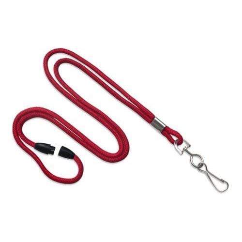 Red Round Breakaway Lanyard with Swivel Hook (2137-200X) 2137-2006