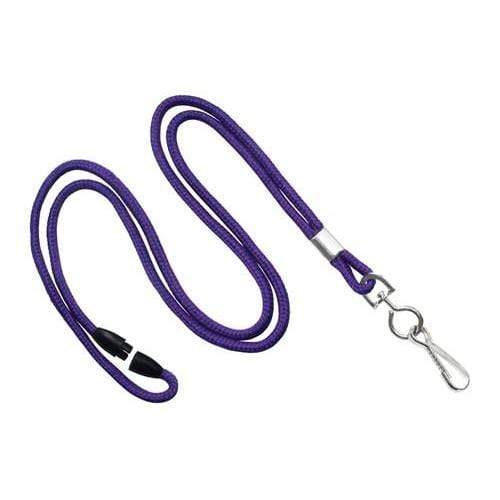 Purple Round Breakaway Lanyard with Swivel Hook (2137-200X) 2137-2010