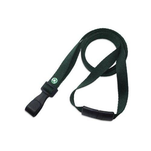 Forest Green Recycled PET Earth Friendly 3/8" Lanyard 2137-2059