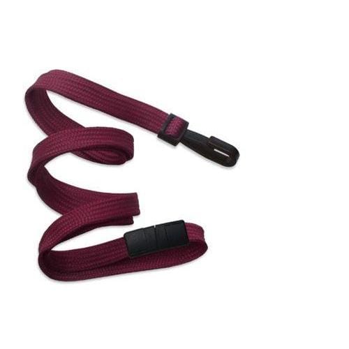 Maroon Lanyard With Narrow Plastic Hook 2137-40XX 2137-4135