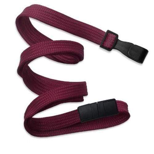 Maroon MRI Safe Lanyard with Breakaway Clasp & "No Twist" Plastic Hook (2137-474X) 2137-4752