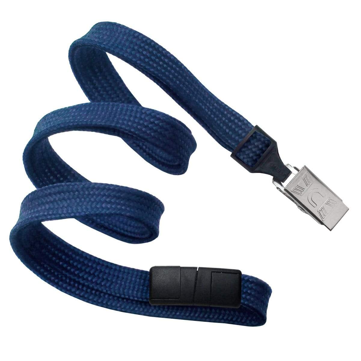 Navy Blue Breakaway Lanyard with Bulldog Clip (P/N 2137-600X) 2137-6003