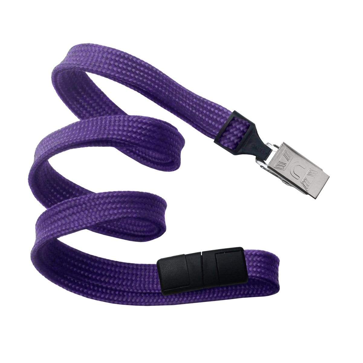 Purple Breakaway Lanyard with Bulldog Clip (P/N 2137-600X) 2137-6013