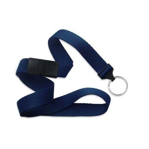 Navy Blue Wide Breakaway Lanyard with Key Ring 2138-365X 2138-3653