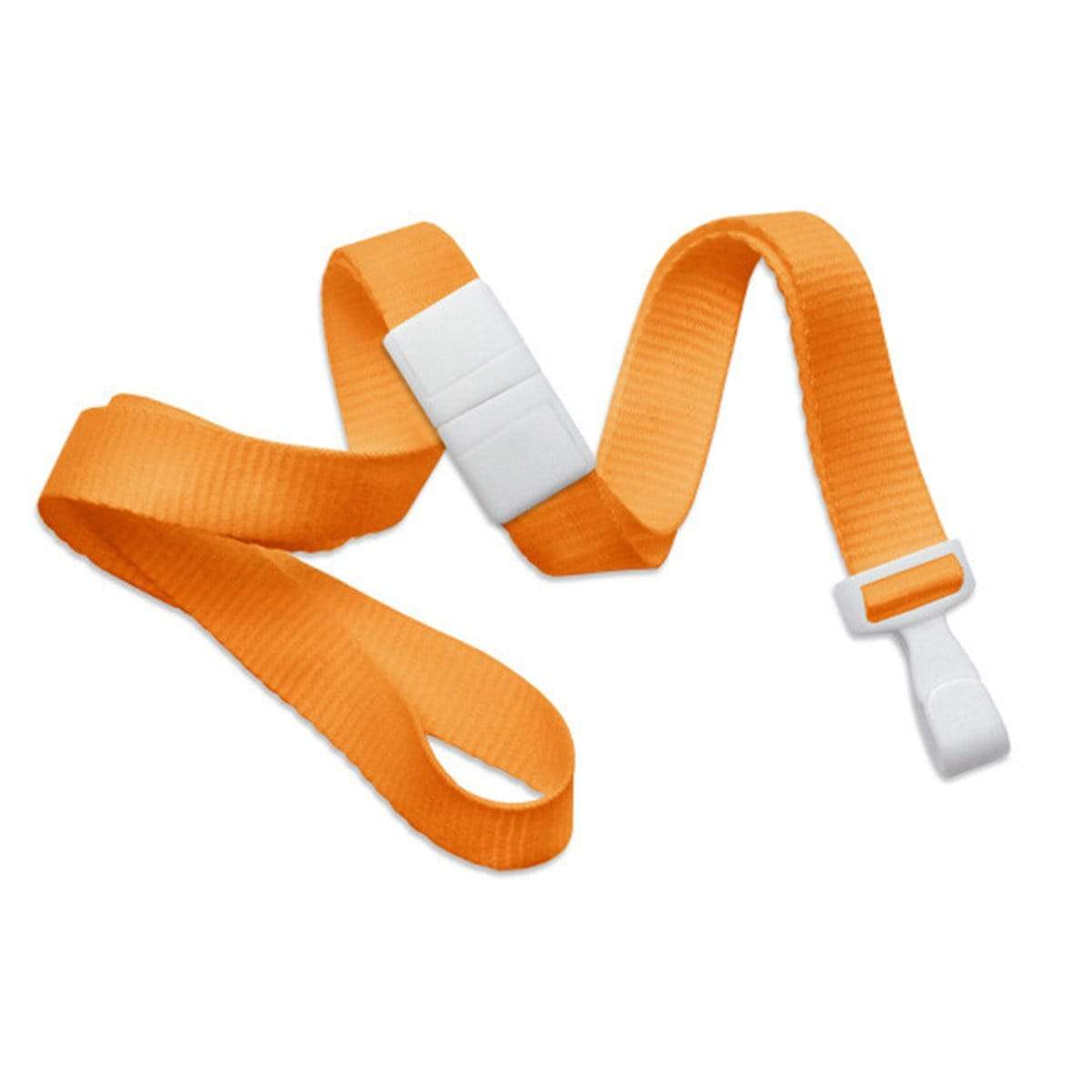 Orange Wide 5/8" Lanyard with No Twist Plastic Hook (2138-478X) 2138-4779