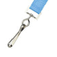 Baby Blue Neon Lanyard with Safety Breakaway Clasp and J Hook ID Holder - Bright Soft Lanyards 2138-5043