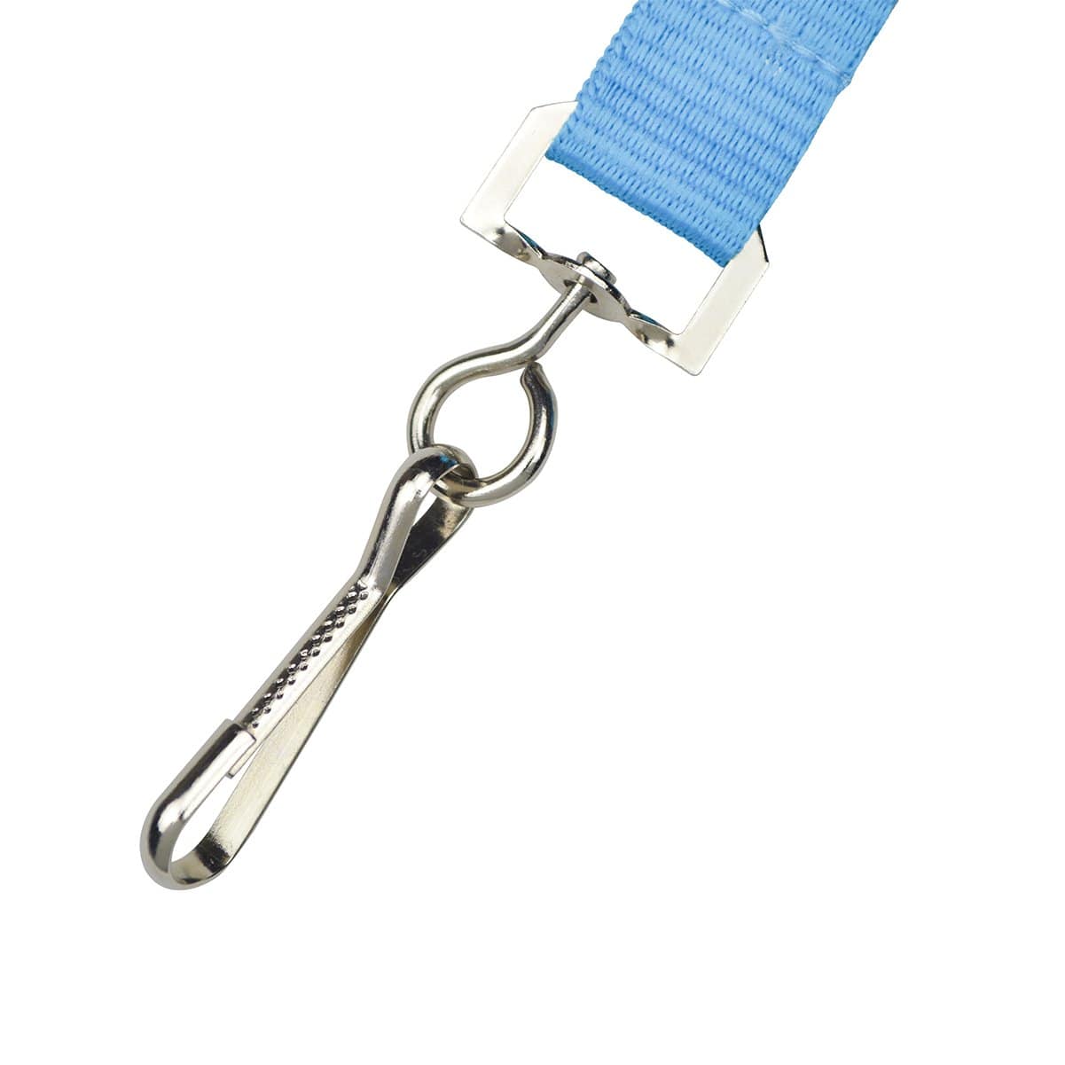 Baby Blue Neon Lanyard with Safety Breakaway Clasp and J Hook ID Holder - Bright Soft Lanyards 2138-5043