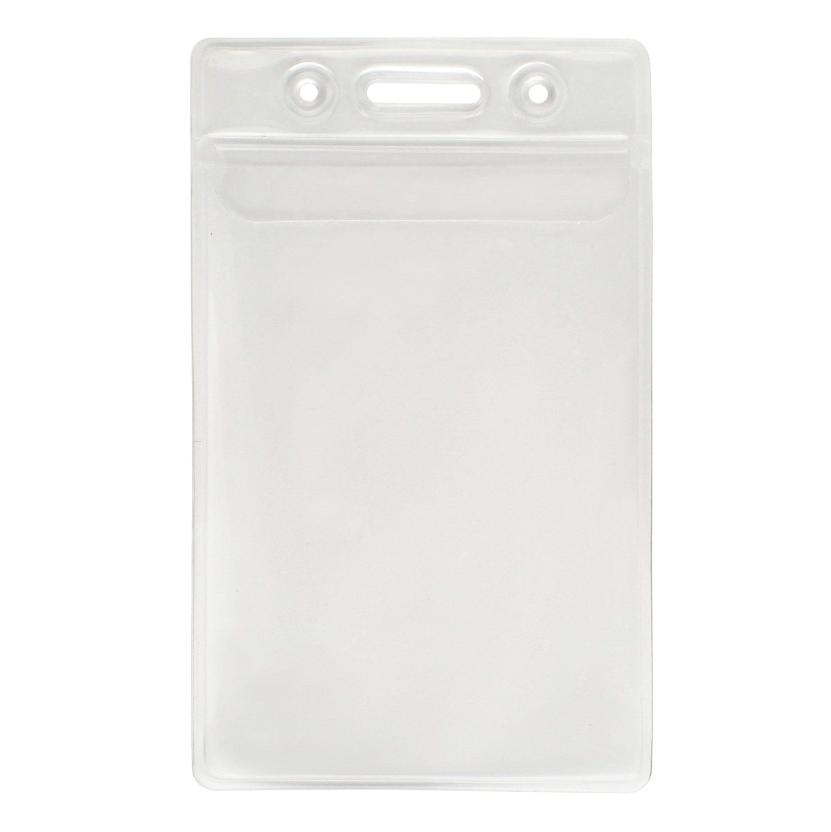 Vinyl Vertical Badge Holder with Flap (506-24FS) 506-24FS