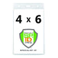 Vertical 4" X 6" Oversize Vinyl Badge Holder with Opaque Back (506-456) 506-456