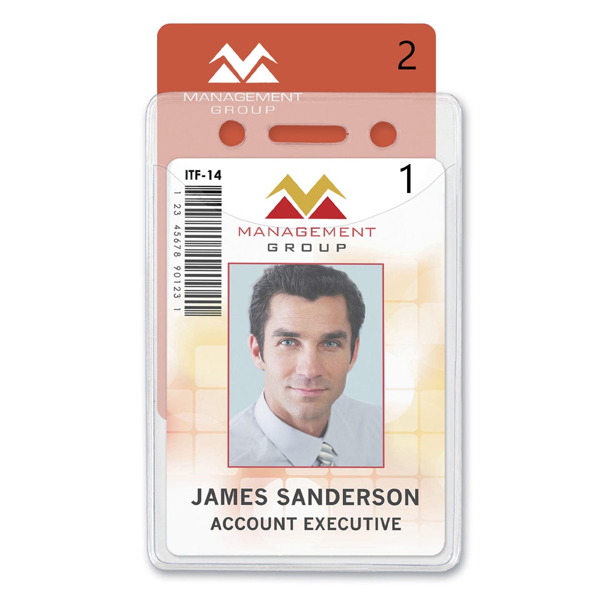 Two Card Vinyl Badge Holder for Vertical Badges - Premium 2 Pocket Multiple ID Badge Sleeve (506-N2) Two Card Vinyl Badge Holder for Vertical Badges - Premium 2 Pocket Multiple ID Badge Sleeve (506-N2)
