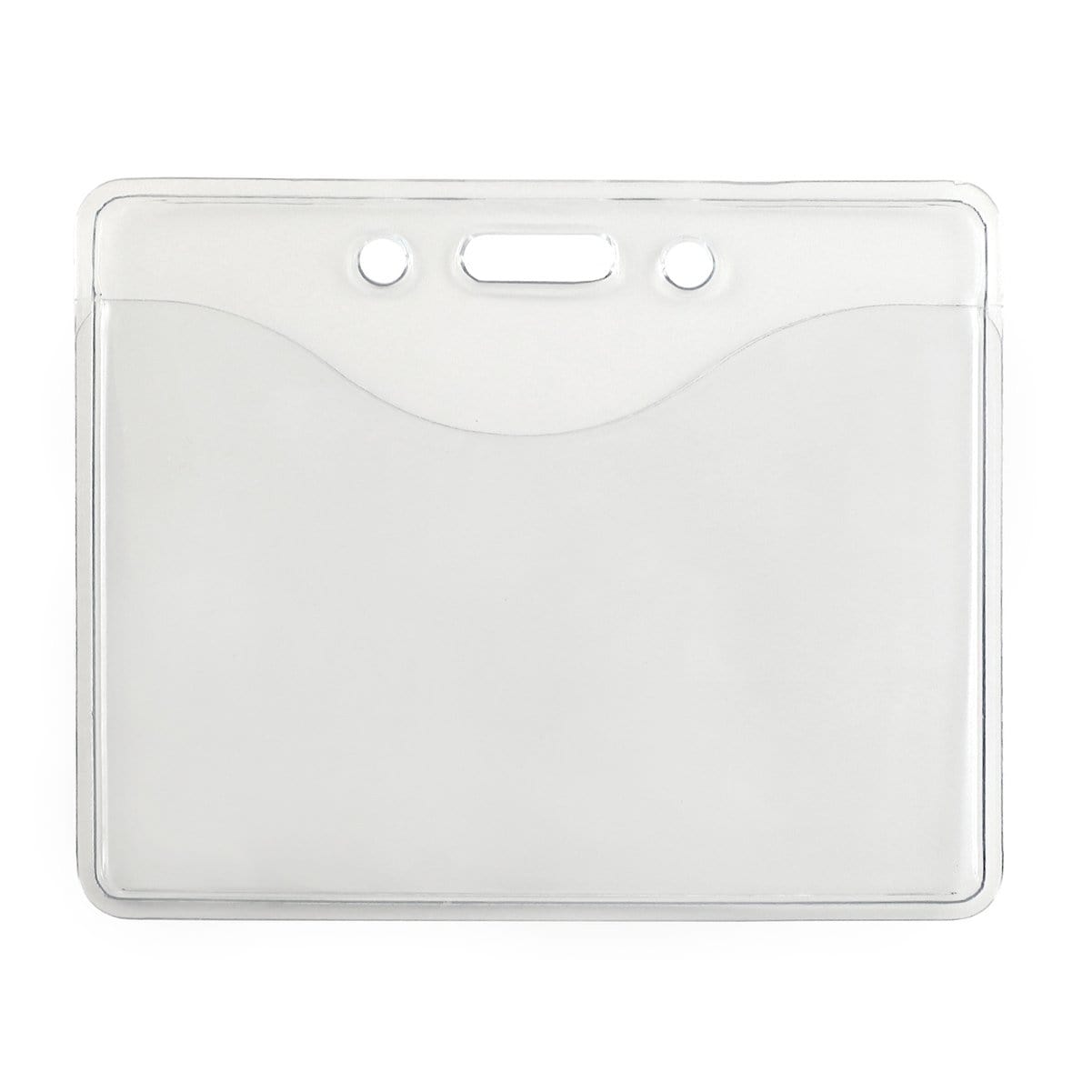 Premium Horizontal Two Pocket Vinyl ID Badge Holder (P/N 506-T2) 506-T2