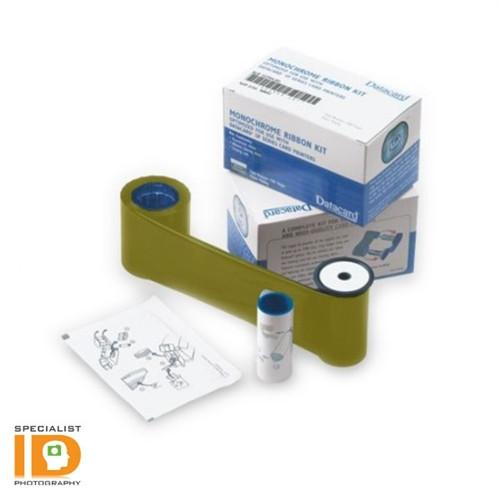 1+ Datacard 532000-007 Gold Monochrome Ribbon & Cleaning Kit 532000-007