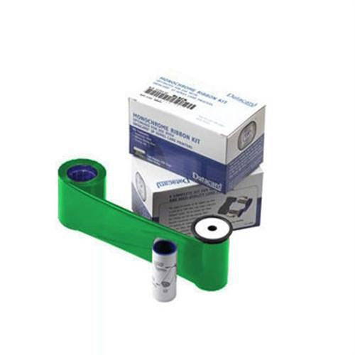 1+ Datacard 532000-008 Green Monochrome Ribbon & Cleaning Kit 532000-008