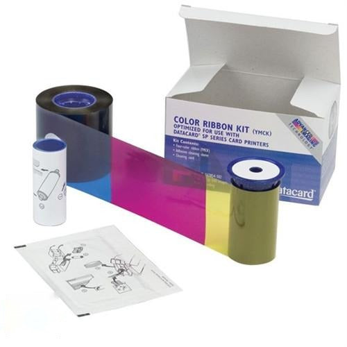 Entrust 534000-004 ymcKT short-panel color ribbon kit with box and cleaning supplies