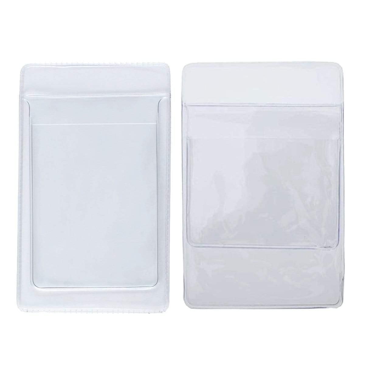 plastic id card sleeves Clear Vinyl Pocket Protector With ID Badge Holder (P/N PPL63X)