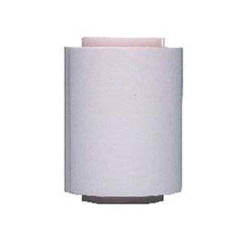 A cylindrical white wall sconce with a simple, minimalistic design, much like the clean lines of ZEBRA 800015-800 Card Cleaner Tape Roll.