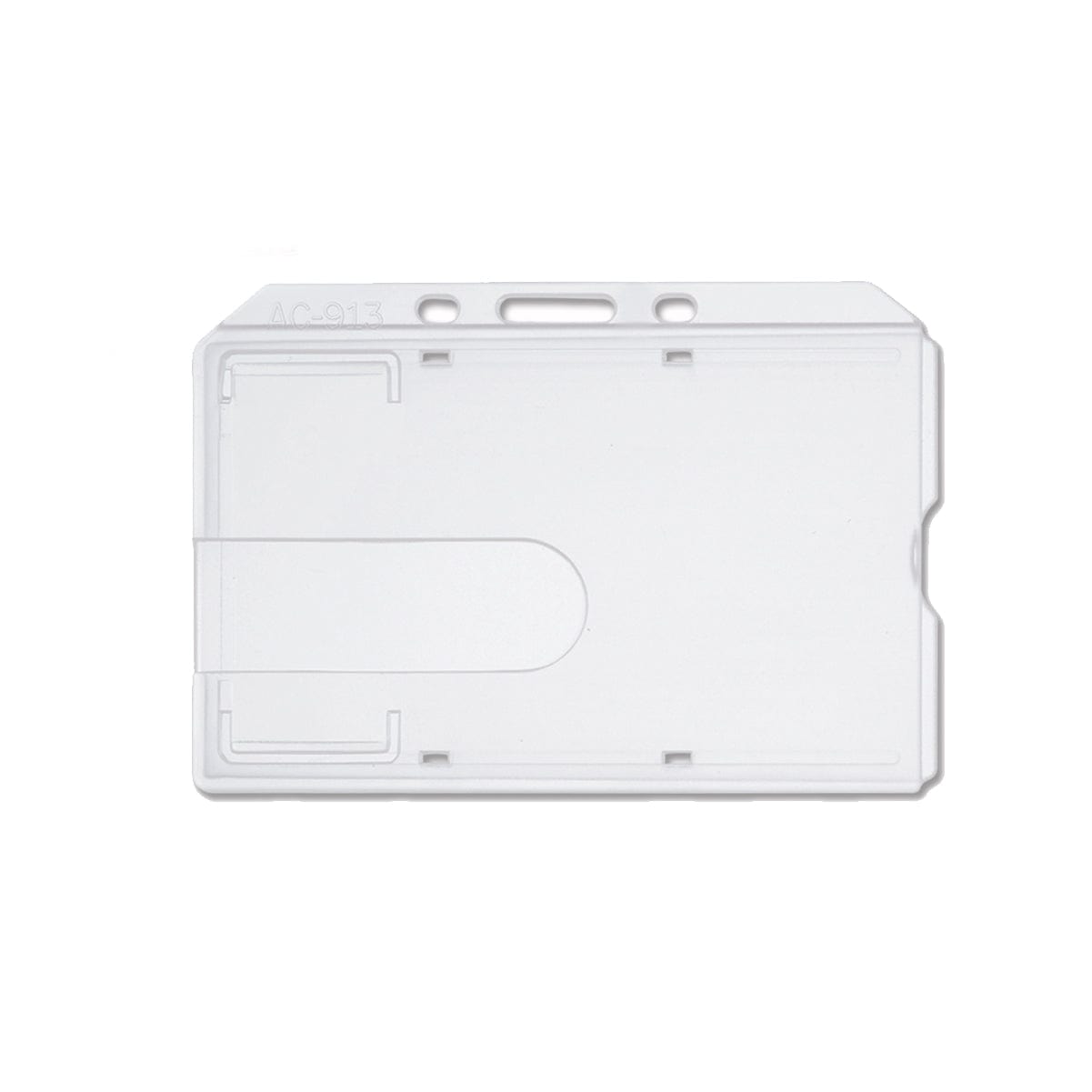 Side Load Rigid Clear Horizontal Badge Holder (AC-913) AC-913