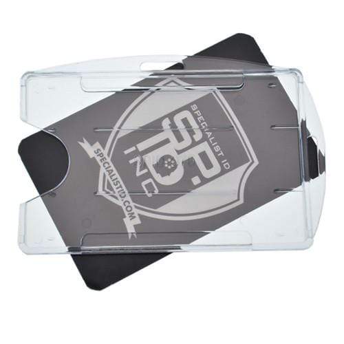 Rigid Open-Faced Single ID Card Holder (P/N AH-075)