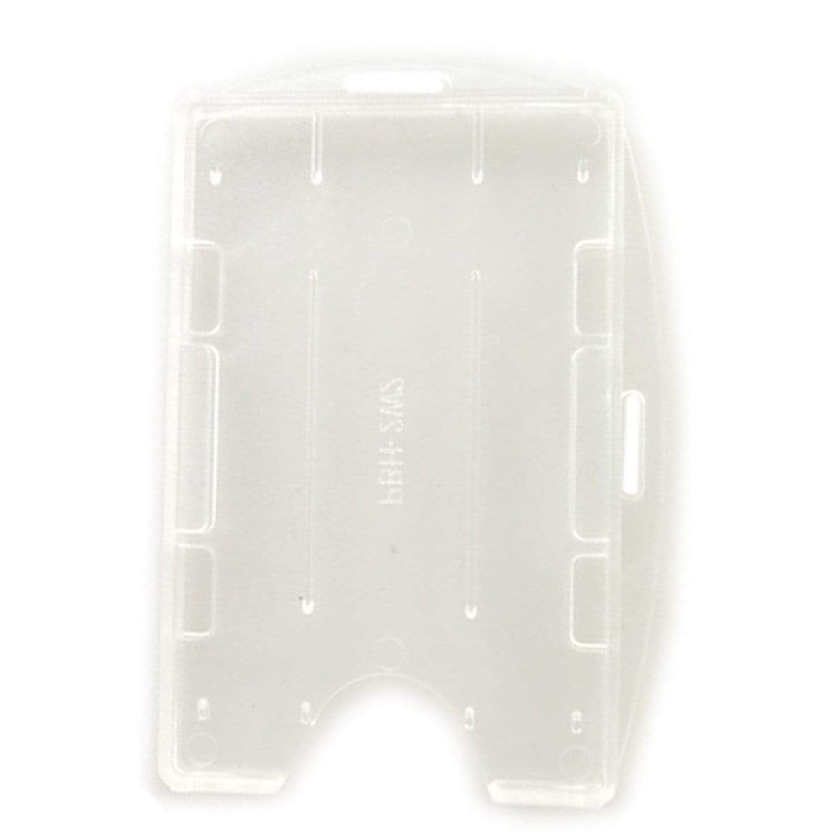 Clear Rigid Open-Faced 2 Card Holder (P/N AH-150) AH-150-CL